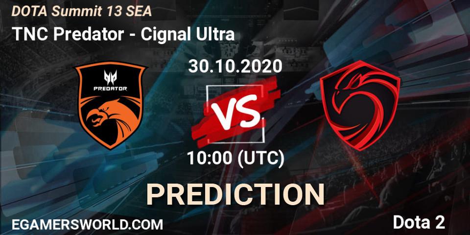 TNC Predator vs Cignal Ultra: Match Prediction. 27.10.2020 at 08:17, Dota 2, DOTA Summit 13: SEA