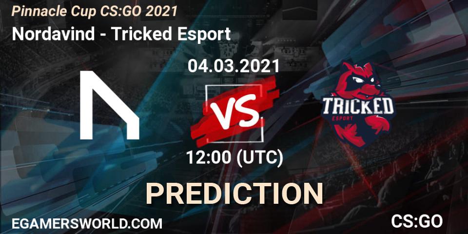 Nordavind vs Tricked Esport: Match Prediction. 04.03.2021 at 12:00, Counter-Strike (CS2), Pinnacle Cup #1