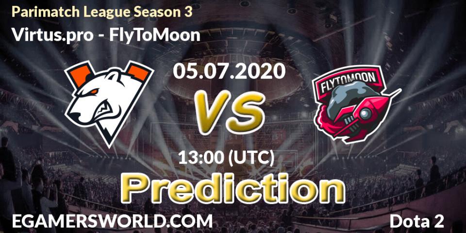 Virtus.pro vs FlyToMoon: Match Prediction. 05.07.2020 at 13:03, Dota 2, Parimatch League Season 3