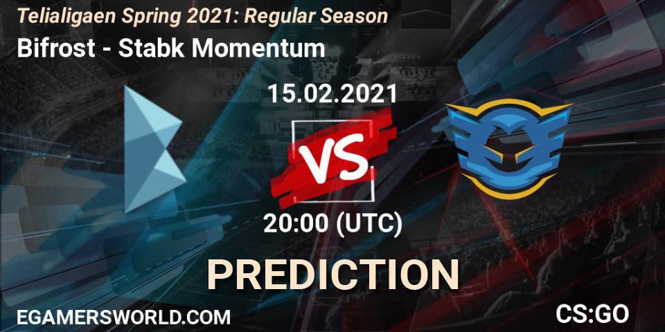 Bifrost vs Stabæk Momentum: Match Prediction. 15.02.2021 at 20:00, Counter-Strike (CS2), Telialigaen Spring 2021: Regular Season