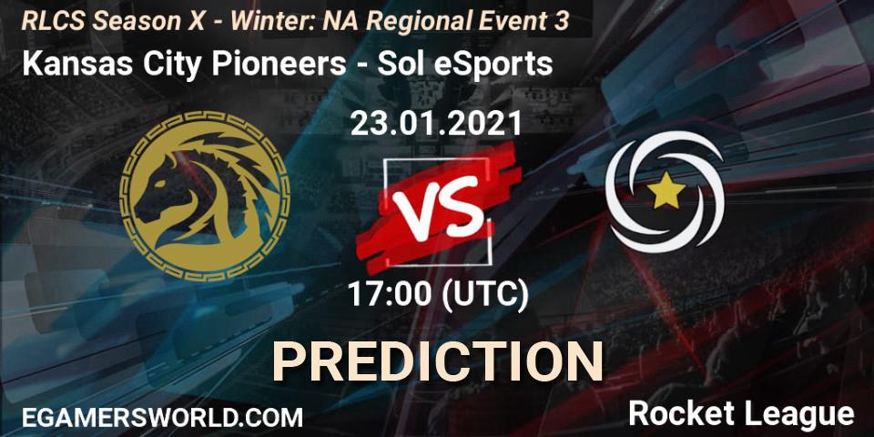 Kansas City Pioneers vs Sol eSports: Match Prediction. 23.01.2021 at 18:00, Rocket League, RLCS Season X - Winter: NA Regional Event 3