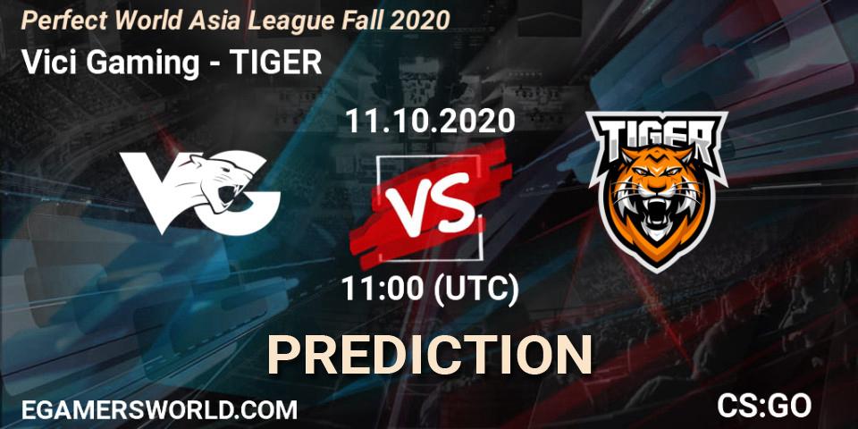 Vici Gaming vs TIGER: Match Prediction. 11.10.2020 at 11:00, Counter-Strike (CS2), Perfect World Asia League Fall 2020