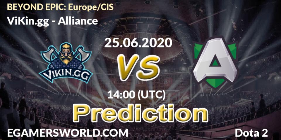 ViKin.gg vs Alliance: Match Prediction. 25.06.2020 at 14:25, Dota 2, BEYOND EPIC: Europe/CIS