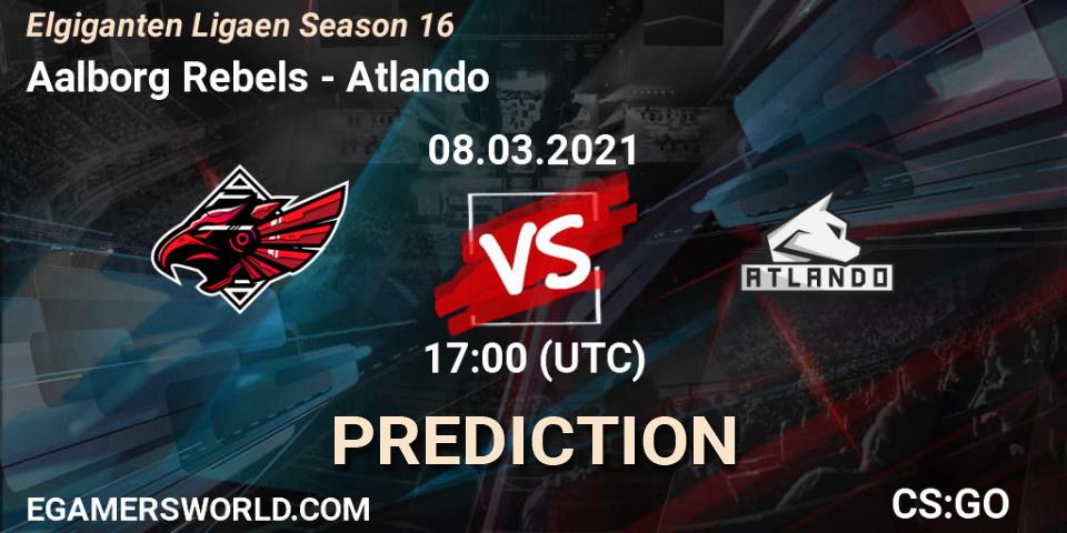Aalborg Rebels vs Atlando: Match Prediction. 08.03.2021 at 17:00, Counter-Strike (CS2), Elgiganten Ligaen Season 16