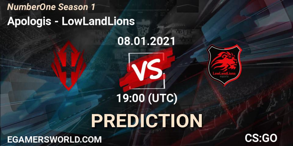 Apologis vs LowLandLions: Match Prediction. 08.01.2021 at 19:00, Counter-Strike (CS2), NumberOne Season 1