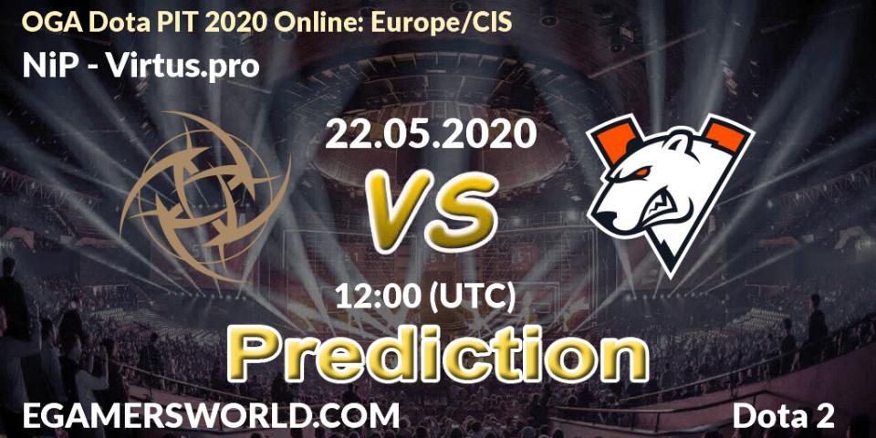 NiP vs Virtus.pro: Match Prediction. 22.05.20, Dota 2, OGA Dota PIT 2020 Online: Europe/CIS