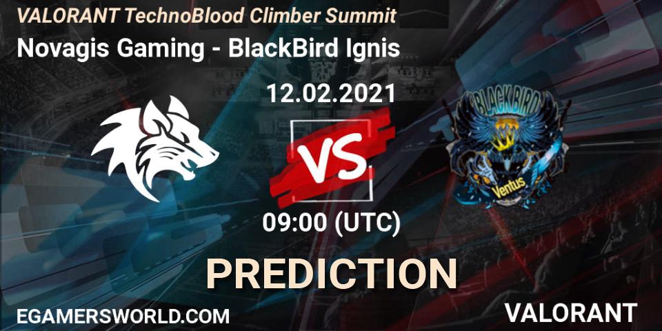 Novagis Gaming vs BlackBird Ignis: Match Prediction. 12.02.2021 at 09:00, VALORANT, VALORANT TechnoBlood Climber Summit