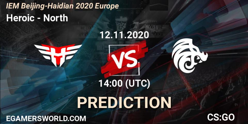 Heroic vs North: Match Prediction. 12.11.2020 at 14:00, Counter-Strike (CS2), IEM Beijing-Haidian 2020 Europe