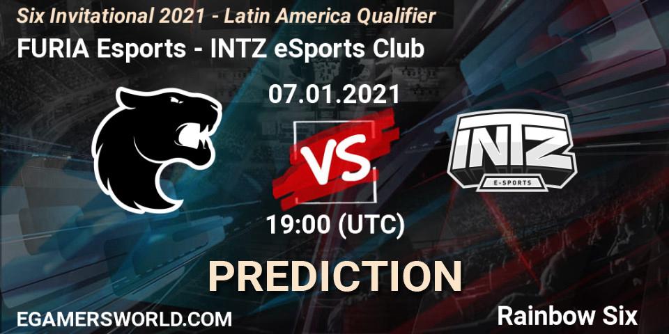FURIA Esports vs INTZ eSports Club: Match Prediction. 07.01.2021 at 19:00, Rainbow Six, Six Invitational 2021 - Latin America Qualifier