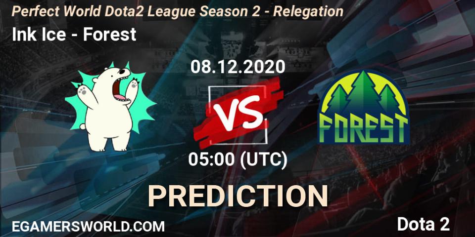 Ink Ice vs Forest: Match Prediction. 09.12.2020 at 07:11, Dota 2, Perfect World Dota2 League Season 2 - Relegation