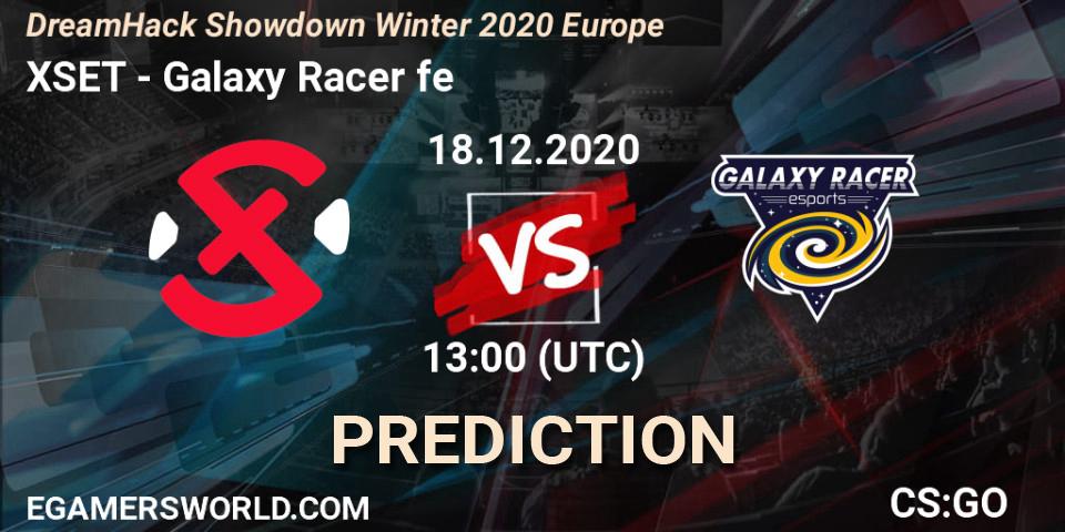 XSET vs Galaxy Racer fe: Match Prediction. 18.12.2020 at 13:00, Counter-Strike (CS2), DreamHack Showdown Winter 2020 Europe