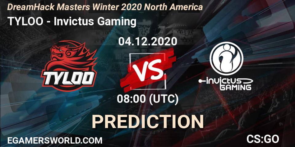 TYLOO vs Invictus Gaming: Match Prediction. 04.12.2020 at 08:00, Counter-Strike (CS2), DreamHack Masters Winter 2020 Asia