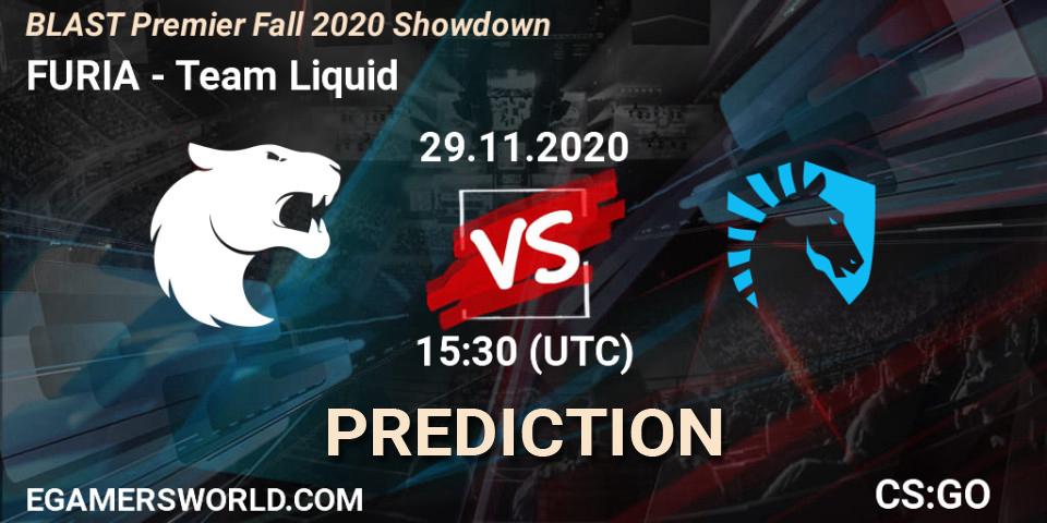 FURIA vs Team Liquid: Match Prediction. 29.11.2020 at 15:30, Counter-Strike (CS2), BLAST Premier Fall 2020 Showdown
