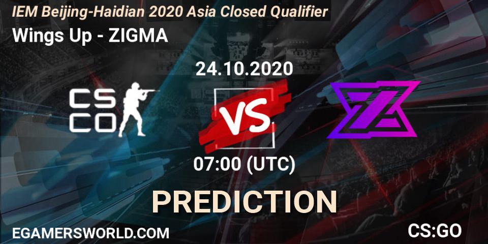 Wings Up vs ZIGMA: Match Prediction. 24.10.2020 at 07:00, Counter-Strike (CS2), IEM Beijing-Haidian 2020 Asia Closed Qualifier