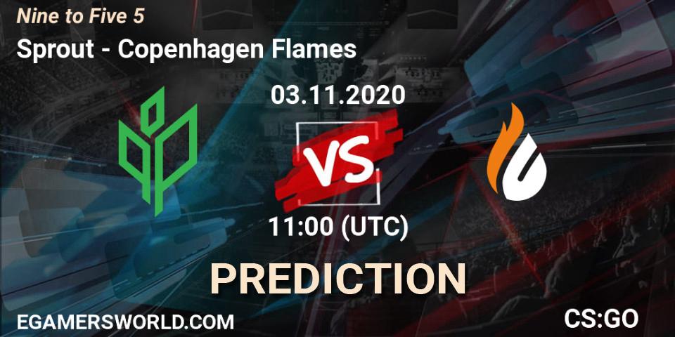 Sprout vs Copenhagen Flames: Match Prediction. 03.11.2020 at 11:40, Counter-Strike (CS2), Nine to Five 5
