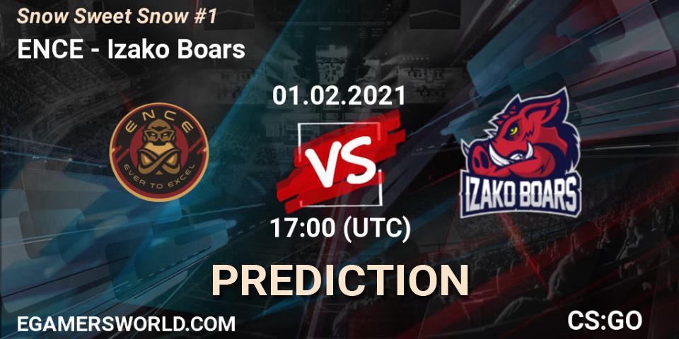 ENCE vs Izako Boars: Match Prediction. 01.02.2021 at 17:55, Counter-Strike (CS2), Snow Sweet Snow #1