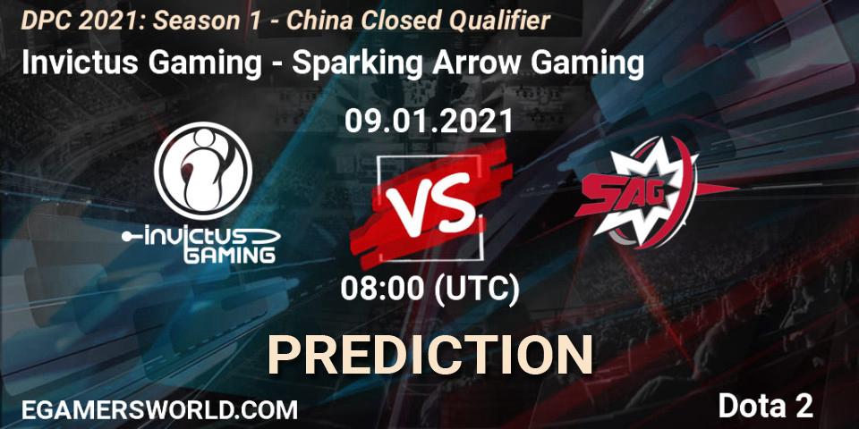 Invictus Gaming vs Sparking Arrow Gaming: Match Prediction. 09.01.21, Dota 2, DPC 2021: Season 1 - China Closed Qualifier