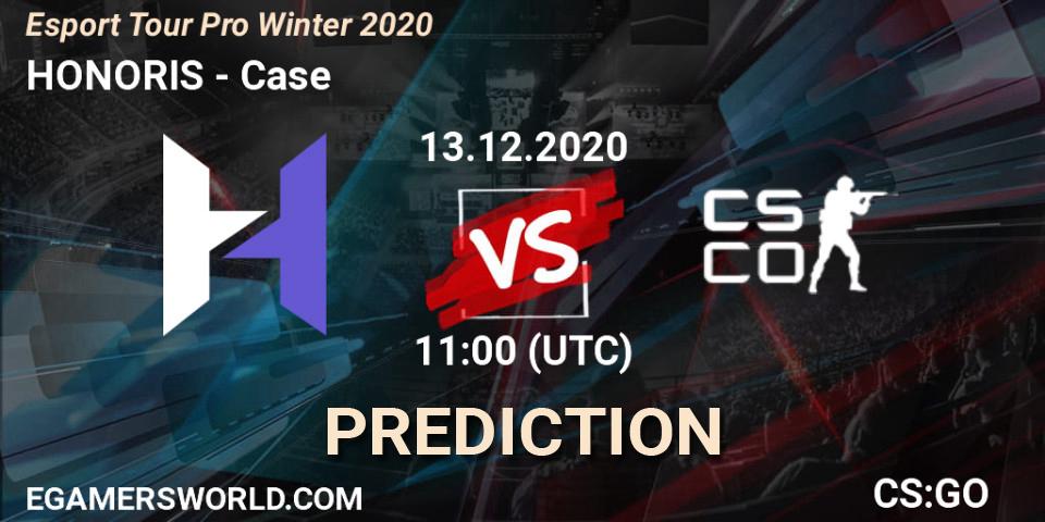 HONORIS vs Case: Match Prediction. 13.12.2020 at 11:00, Counter-Strike (CS2), Esport Tour Pro Winter 2020