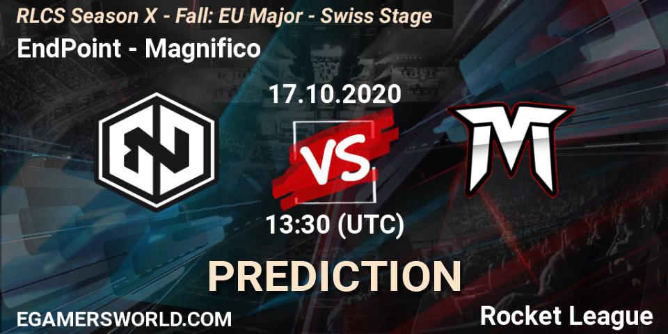 EndPoint vs Magnifico: Match Prediction. 17.10.2020 at 13:30, Rocket League, RLCS Season X - Fall: EU Major - Swiss Stage