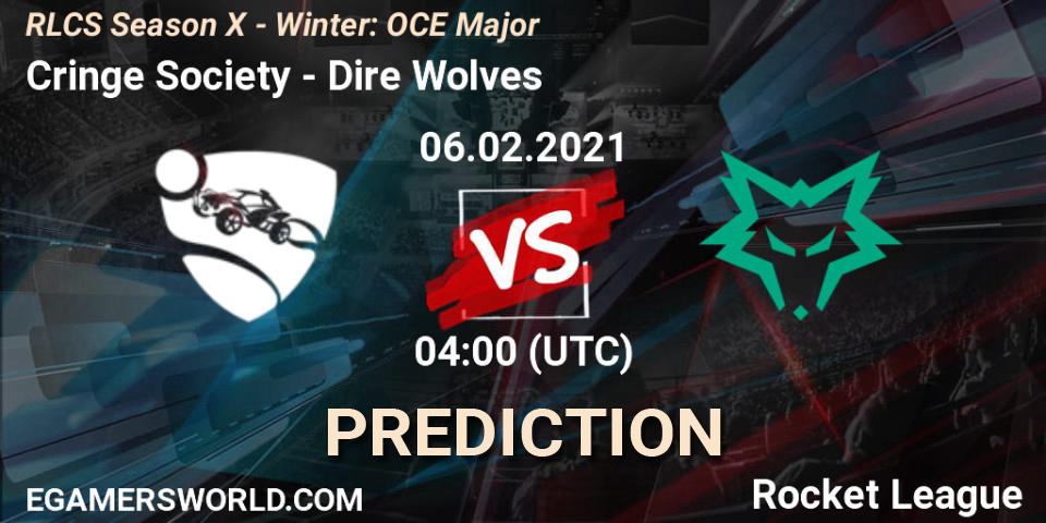 Cringe Society vs Dire Wolves: Match Prediction. 06.02.2021 at 03:30, Rocket League, RLCS Season X - Winter: OCE Major