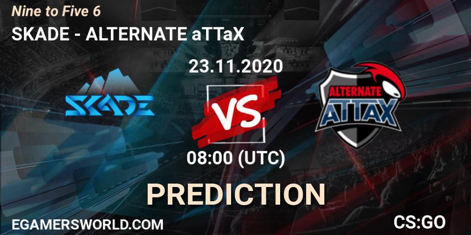 SKADE vs ALTERNATE aTTaX: Match Prediction. 23.11.2020 at 08:00, Counter-Strike (CS2), Nine to Five 6