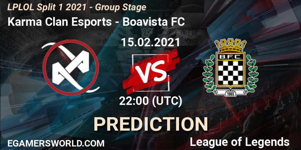 Karma Clan Esports vs Boavista FC: Match Prediction. 15.02.2021 at 22:15, LoL, LPLOL Split 1 2021 - Group Stage