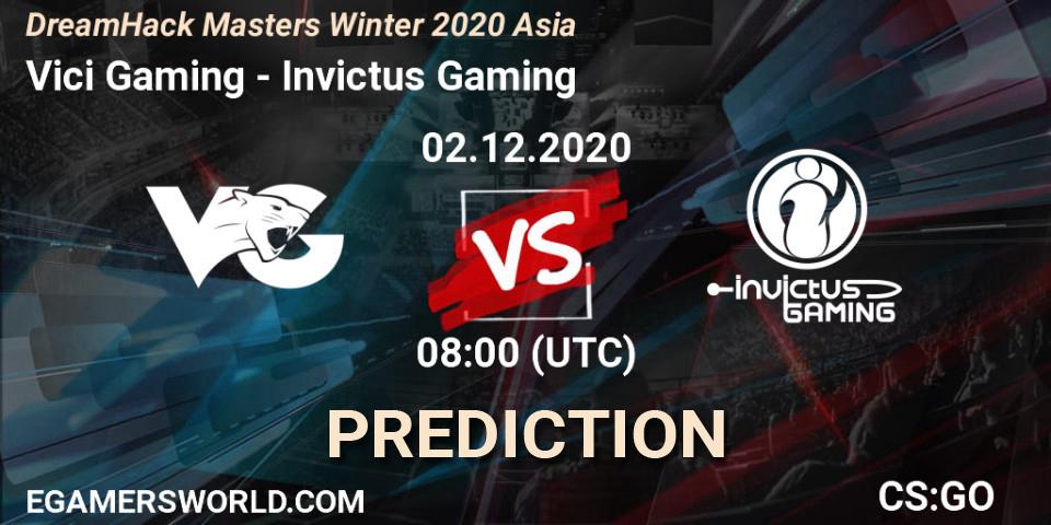 Vici Gaming vs Invictus Gaming: Match Prediction. 02.12.2020 at 08:50, Counter-Strike (CS2), DreamHack Masters Winter 2020 Asia
