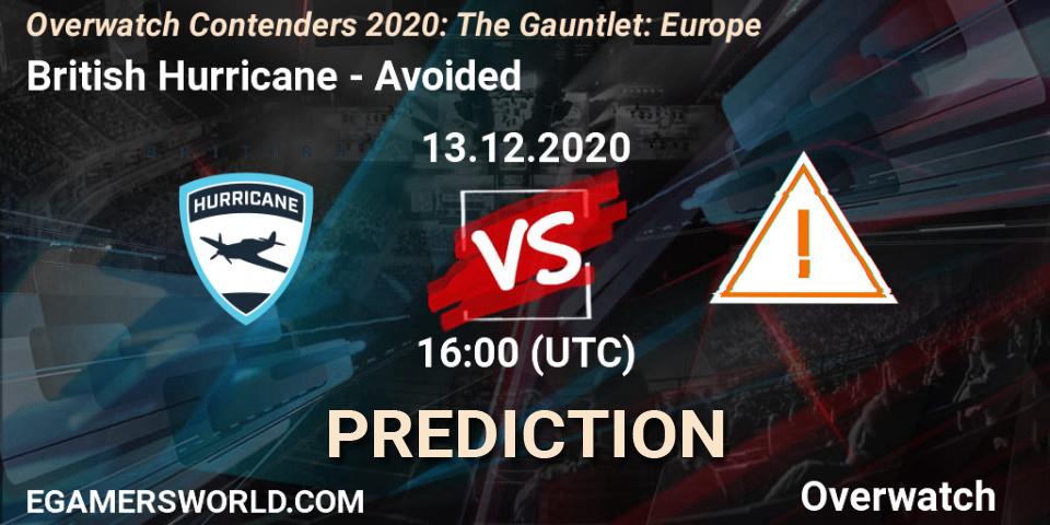 British Hurricane vs Avoided: Match Prediction. 13.12.20, Overwatch, Overwatch Contenders 2020: The Gauntlet: Europe
