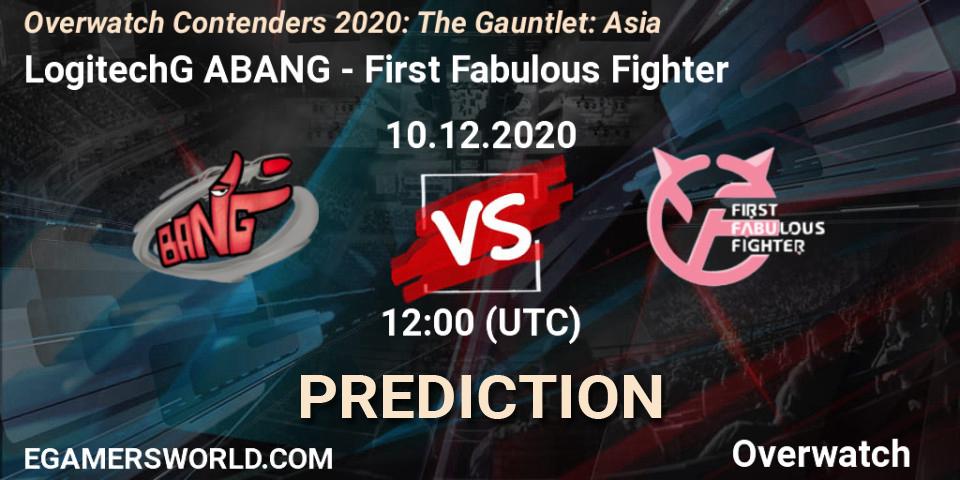 LogitechG ABANG vs First Fabulous Fighter: Match Prediction. 10.12.2020 at 11:30, Overwatch, Overwatch Contenders 2020: The Gauntlet: Asia