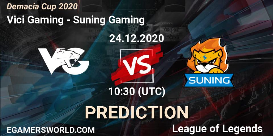 Vici Gaming vs Suning Gaming: Match Prediction. 24.12.2020 at 10:30, LoL, Demacia Cup 2020