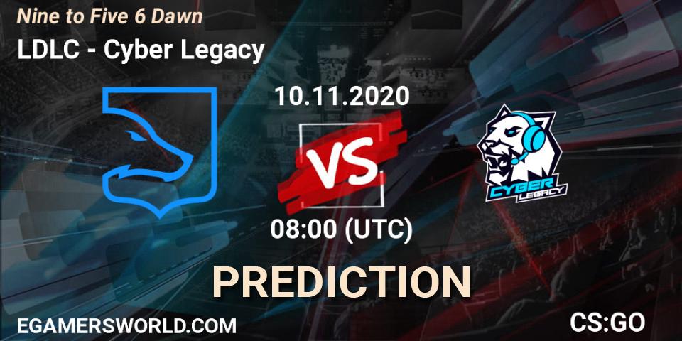 LDLC vs Cyber Legacy: Match Prediction. 10.11.2020 at 08:00, Counter-Strike (CS2), Nine to Five 6 Dawn