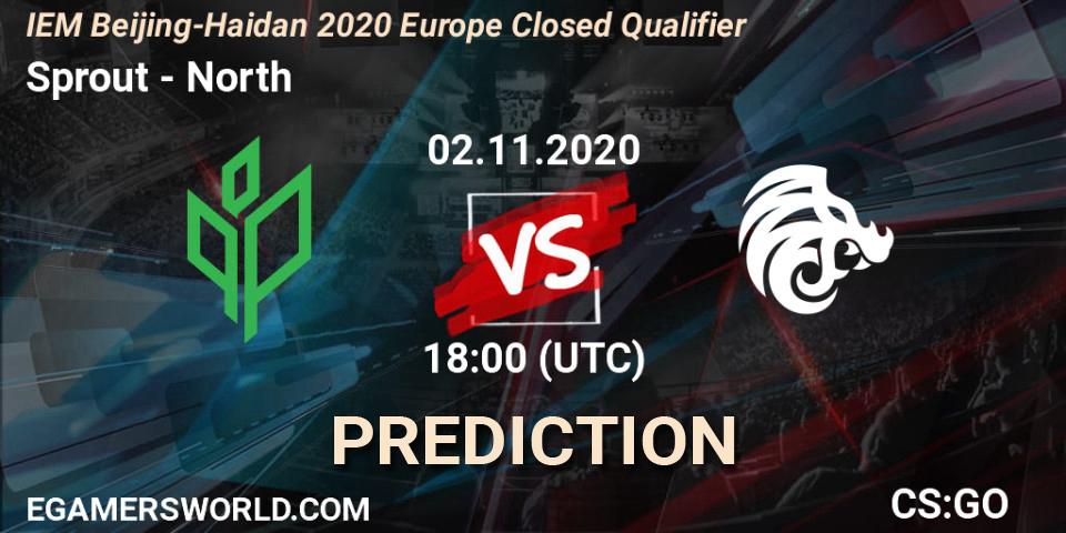 Sprout vs North: Match Prediction. 02.11.2020 at 18:00, Counter-Strike (CS2), IEM Beijing-Haidian 2020 Europe Closed Qualifier