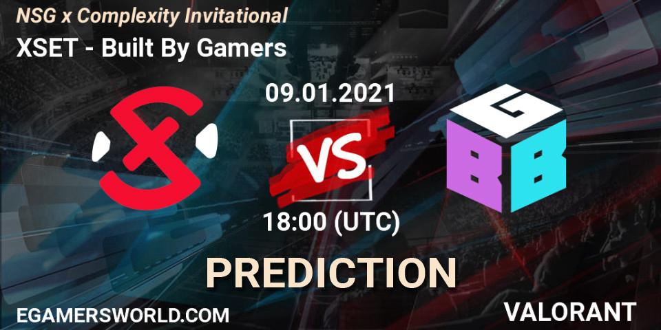 XSET vs Built By Gamers: Match Prediction. 09.01.2021 at 21:00, VALORANT, NSG x Complexity Invitational