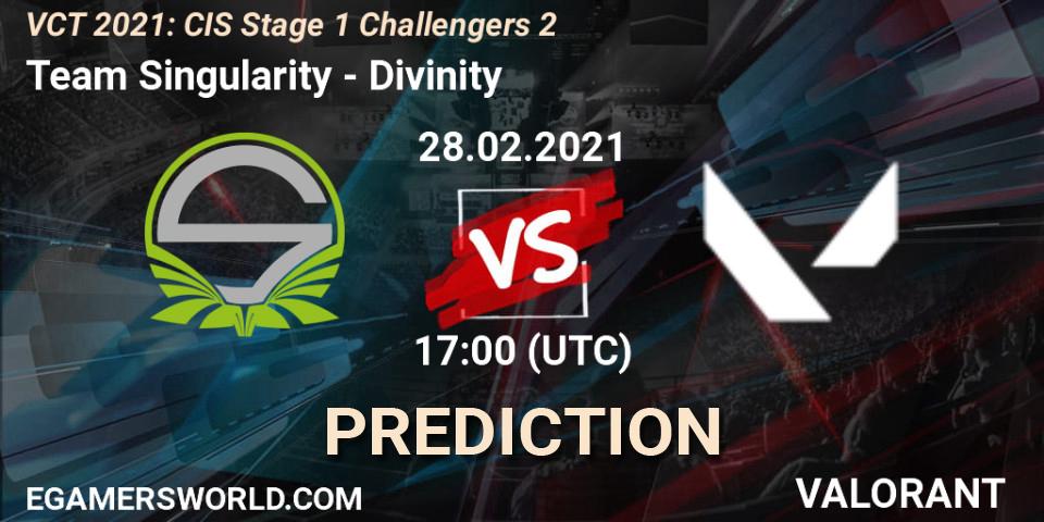 Team Singularity vs Divinity: Match Prediction. 28.02.21, VALORANT, VCT 2021: CIS Stage 1 Challengers 2