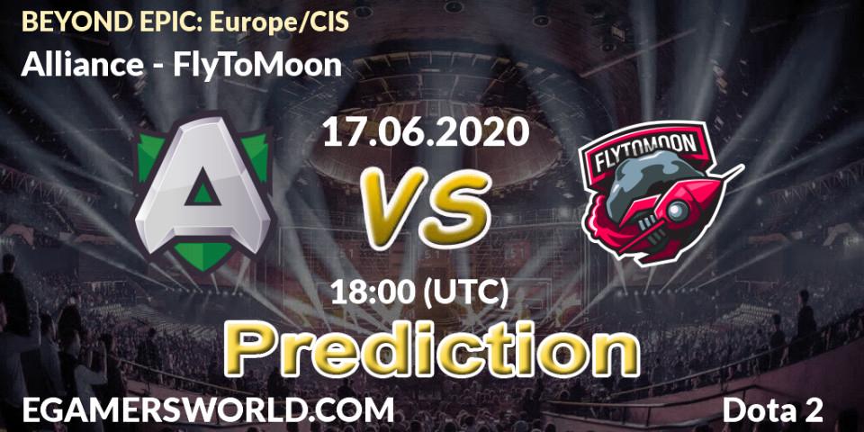 Alliance vs FlyToMoon: Match Prediction. 19.06.2020 at 12:00, Dota 2, BEYOND EPIC: Europe/CIS