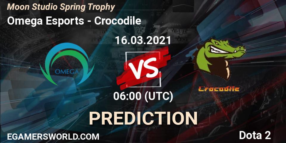 Omega Esports vs Crocodile: Match Prediction. 16.03.2021 at 06:16, Dota 2, Moon Studio Spring Trophy