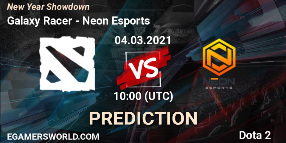 Galaxy Racer vs Neon Esports: Match Prediction. 04.03.2021 at 10:05, Dota 2, New Year Showdown
