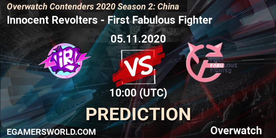 Innocent Revolters vs First Fabulous Fighter: Match Prediction. 05.11.2020 at 06:00, Overwatch, Overwatch Contenders 2020 Season 2: China