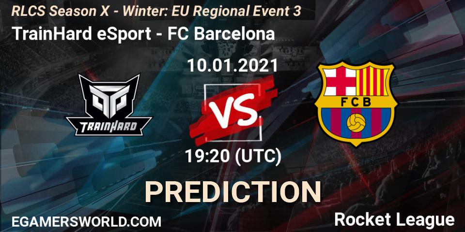 TrainHard eSport vs FC Barcelona: Match Prediction. 10.01.21, Rocket League, RLCS Season X - Winter: EU Regional Event 3