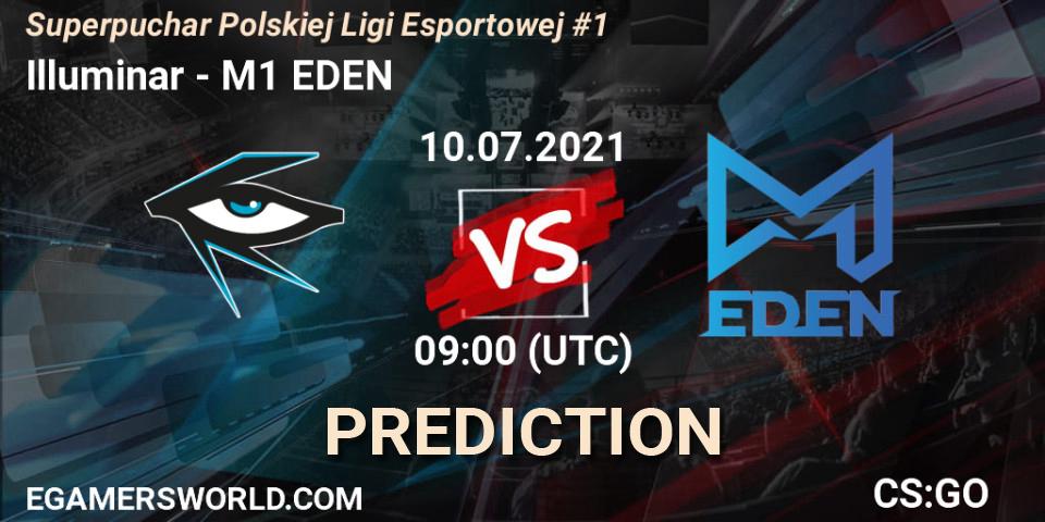 Illuminar vs M1 EDEN: Match Prediction. 10.07.2021 at 10:05, Counter-Strike (CS2), Superpuchar Polskiej Ligi Esportowej #1