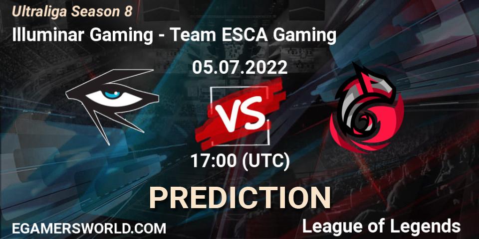 Illuminar Gaming vs Team ESCA Gaming: Match Prediction. 05.07.2022 at 17:00, LoL, Ultraliga Season 8