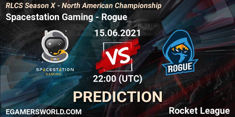 Spacestation Gaming vs Rogue: Match Prediction. 15.06.2021 at 20:50, Rocket League, RLCS Season X - North American Championship