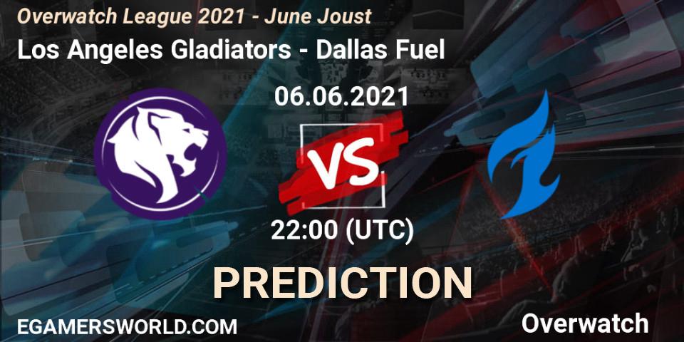 Los Angeles Gladiators vs Dallas Fuel: Match Prediction. 06.06.21, Overwatch, Overwatch League 2021 - June Joust