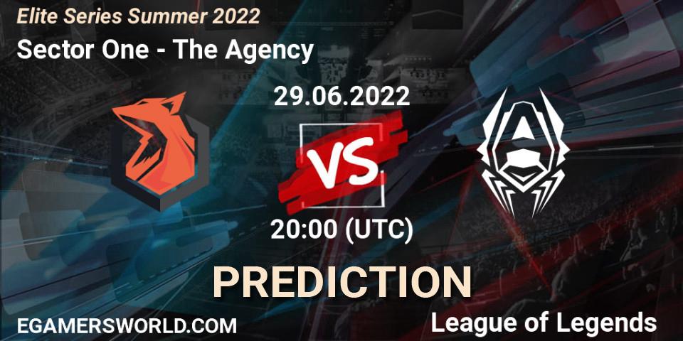 Sector One vs The Agency: Match Prediction. 29.06.2022 at 20:00, LoL, Elite Series Summer 2022