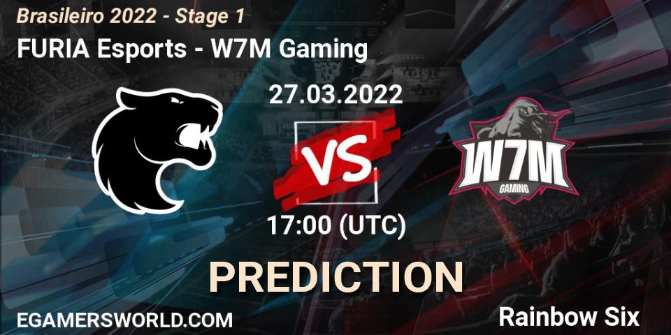 FURIA Esports vs W7M Gaming: Match Prediction. 27.03.2022 at 17:00, Rainbow Six, Brasileirão 2022 - Stage 1