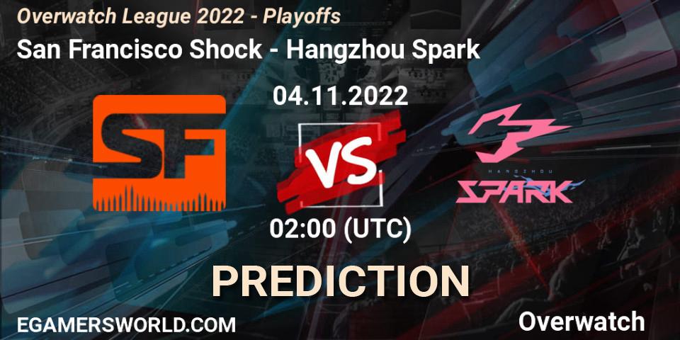 San Francisco Shock vs Hangzhou Spark: Match Prediction. 04.11.22, Overwatch, Overwatch League 2022 - Playoffs