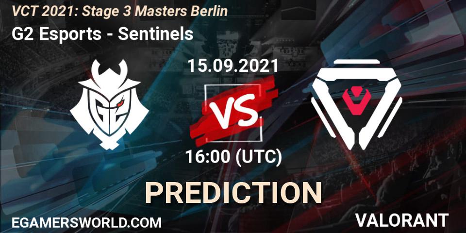 G2 Esports vs Sentinels: Match Prediction. 15.09.21, VALORANT, VCT 2021: Stage 3 Masters Berlin