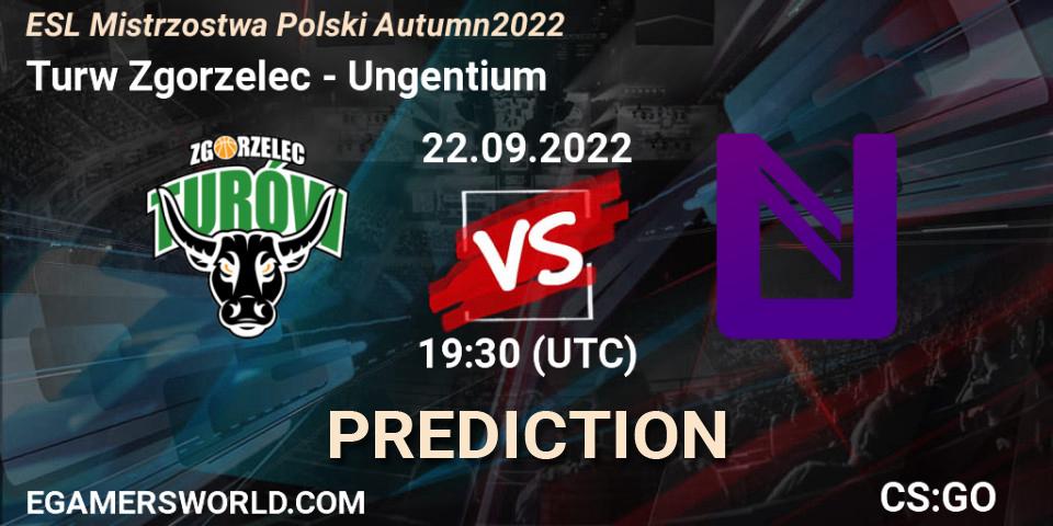 Turów Zgorzelec vs Ungentium: Match Prediction. 22.09.2022 at 19:30, Counter-Strike (CS2), ESL Mistrzostwa Polski Autumn 2022