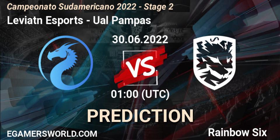 Leviatán Esports vs Ualá Pampas: Match Prediction. 30.06.2022 at 01:00, Rainbow Six, Campeonato Sudamericano 2022 - Stage 2