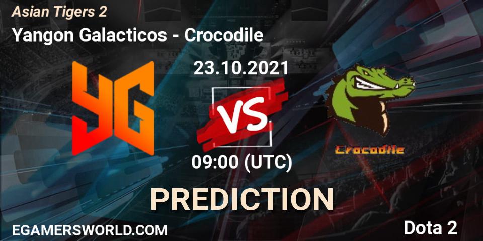 Yangon Galacticos vs Crocodile: Match Prediction. 23.10.2021 at 10:09, Dota 2, Moon Studio Asian Tigers 2